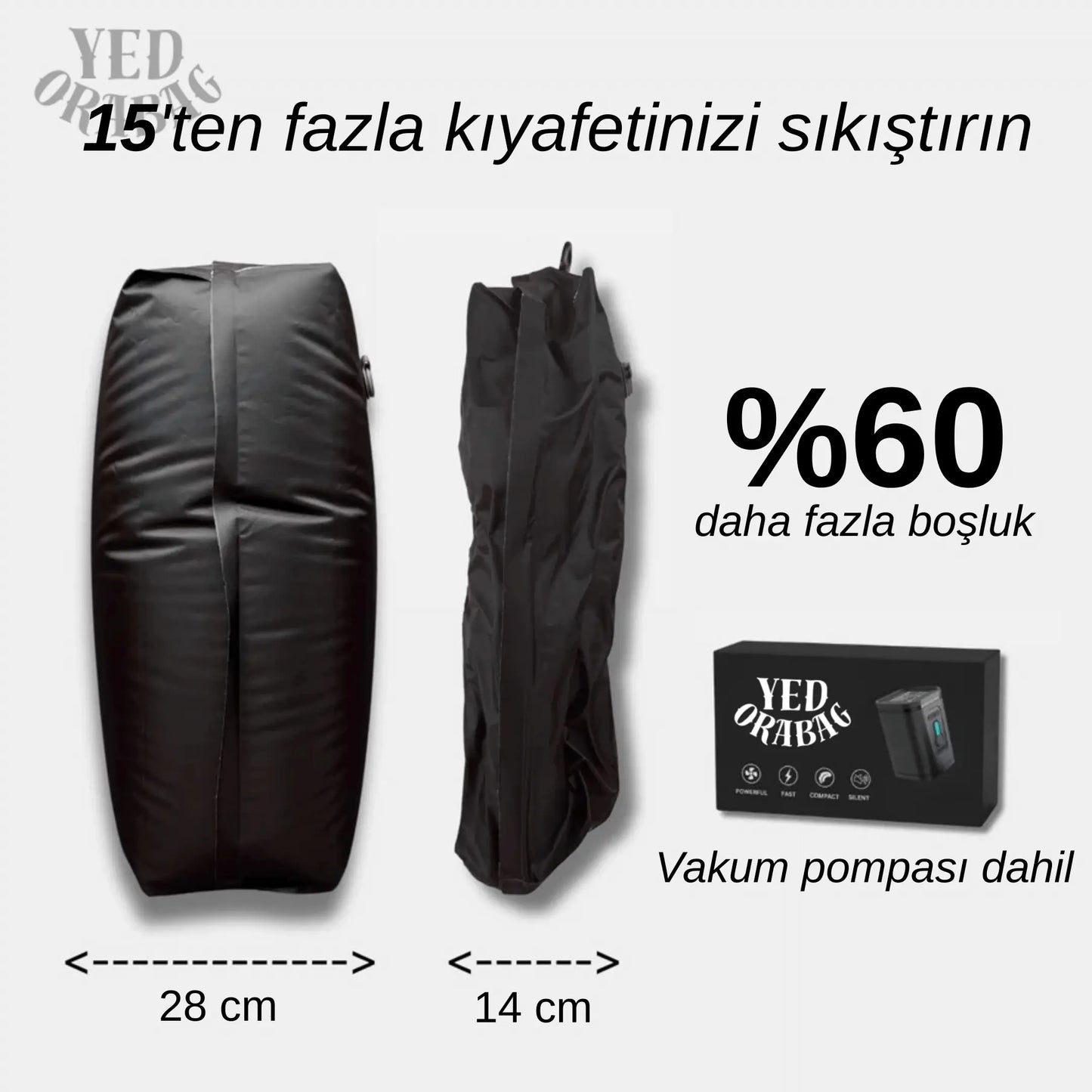 YedoraBag Vakumlu Valiz Düzenleyici